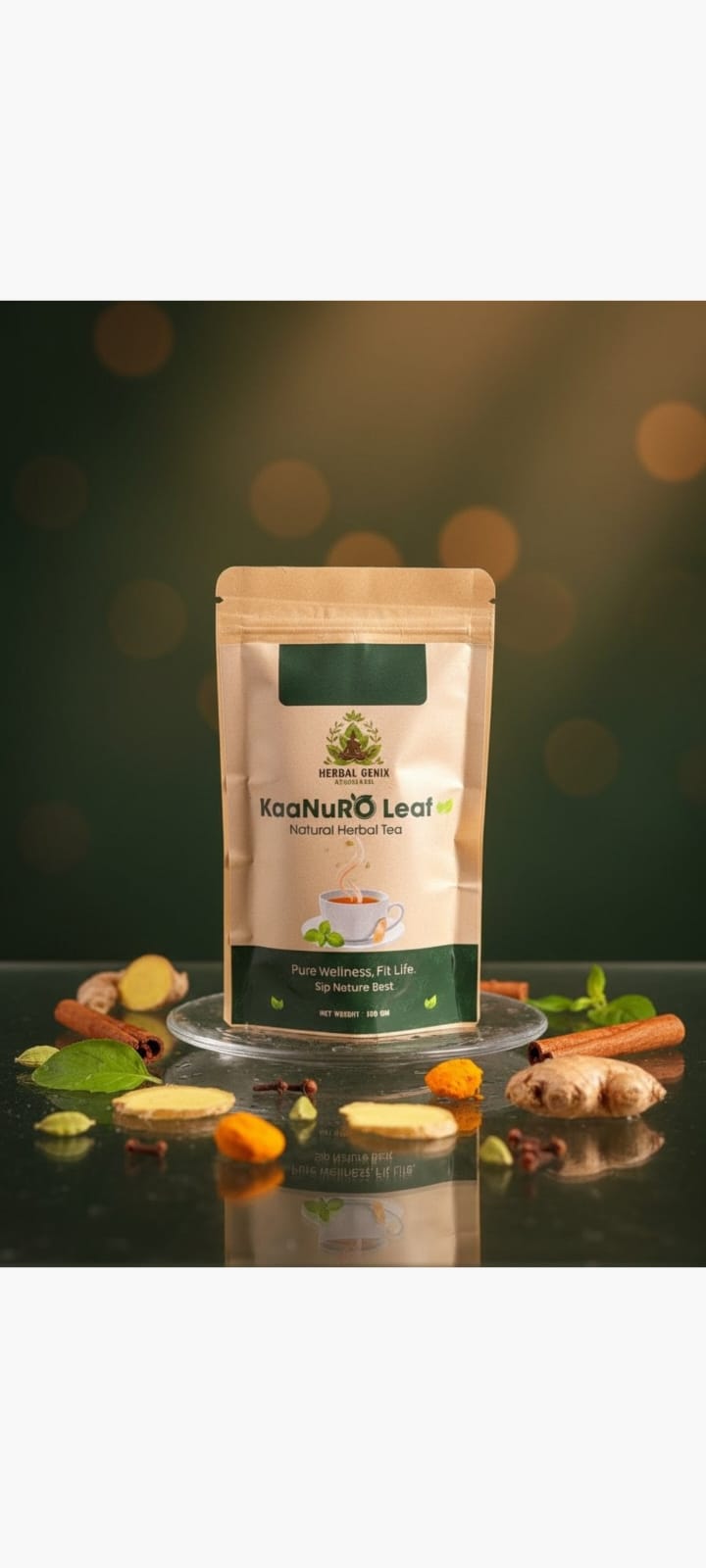 Herbal Genix KaaNuRO Leaf Natural Green Tea