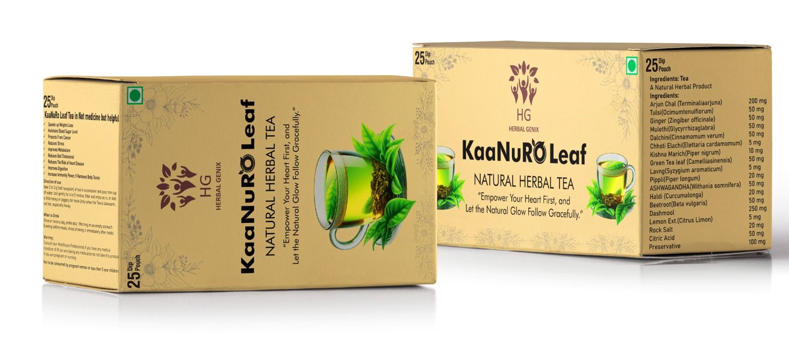 Herbal Genix KaaNuRO Leaf Natural Green Tea